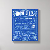 Decoratief reglement van het Huis Canvas Afdruk (Voorkant)