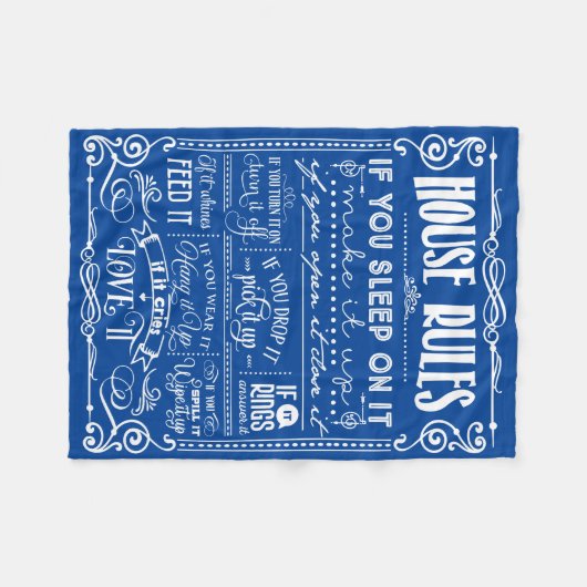 Decoratief reglement van het Huis Fleece Deken (Voorkant (Horizontaal))