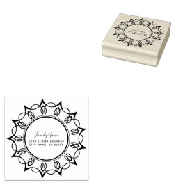 Decoratief retouradres Rubberstempel
