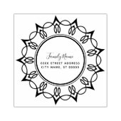 Decoratief retouradres Rubberstempel (Afrduk)