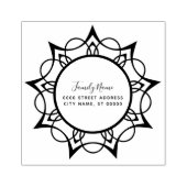 Decoratief retouradres Rubberstempel (Afrduk)