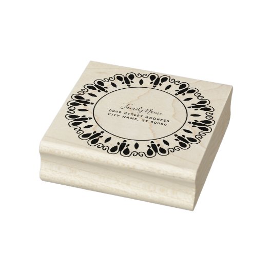 Decoratief retouradres Rubberstempel (Stempel)