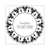 Decoratief retouradres Rubberstempel (Afrduk)