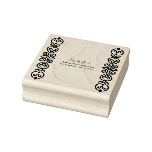 Decoratief retouradres Rubberstempel (Stempel)