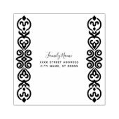 Decoratief retouradres Rubberstempel (Afrduk)