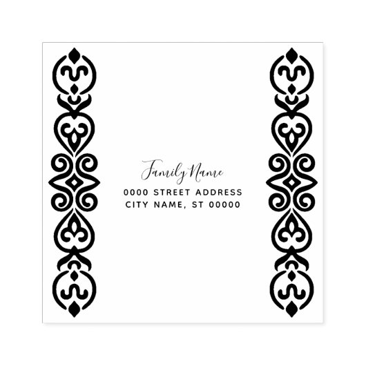 Decoratief retouradres Rubberstempel (Afrduk)