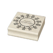 Decoratief retouradres Rubberstempel (Stempel)