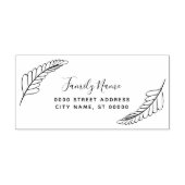 Decoratief retouradres Zelfinkkend stempel (Design)