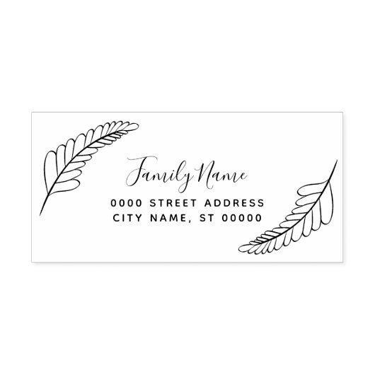 Decoratief retouradres Zelfinkkend stempel (Design)