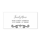 Decoratief retouradres Zelfinkkend stempel (Design)