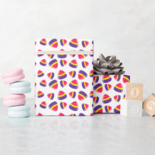 Decoratief Retro Christmas Snoep patroon Cadeaupapier