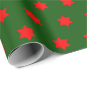 Decoratief Retro kerstpatroon Cadeaupapier (Rol Hoek)