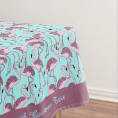 Decoratief Retro Roze Flamingos Tropisch Exotisch Tafelkleed (Voorbeeld)
