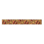 decoratief rood en goud Egyptisch patroon Grosgrain Lint (Voorkant)