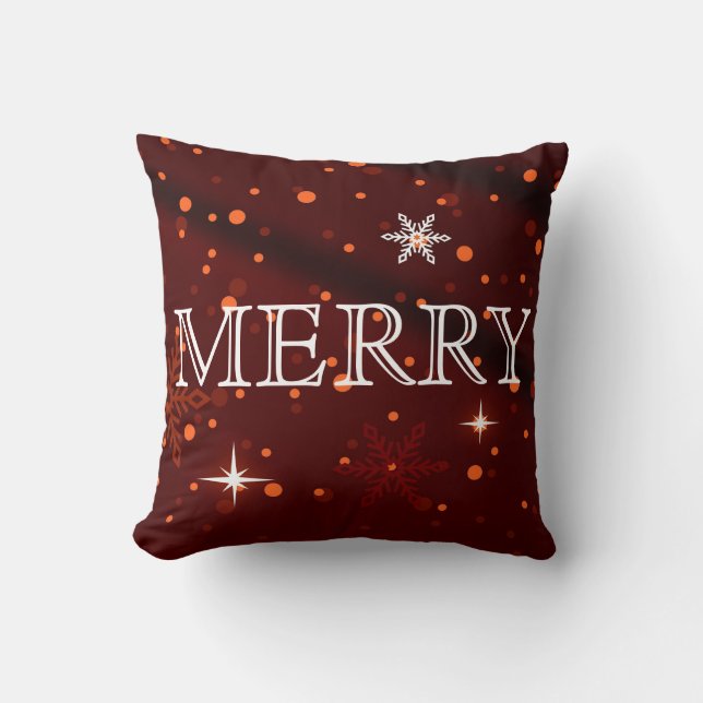 Decoratief Rood en Witte Kerst Kussen (Voorkant)