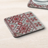 Decoratief rood en zwart onderzetter (Linkerzijde)