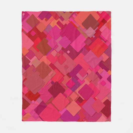 Decoratief Rood Fleece Deken (Voorkant)