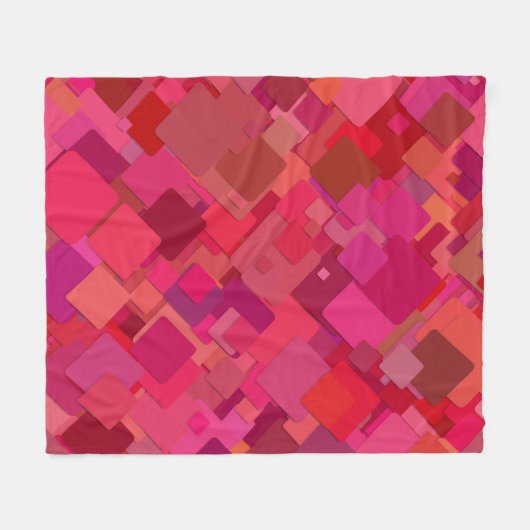 Decoratief Rood Fleece Deken (Voorkant (Horizontaal))