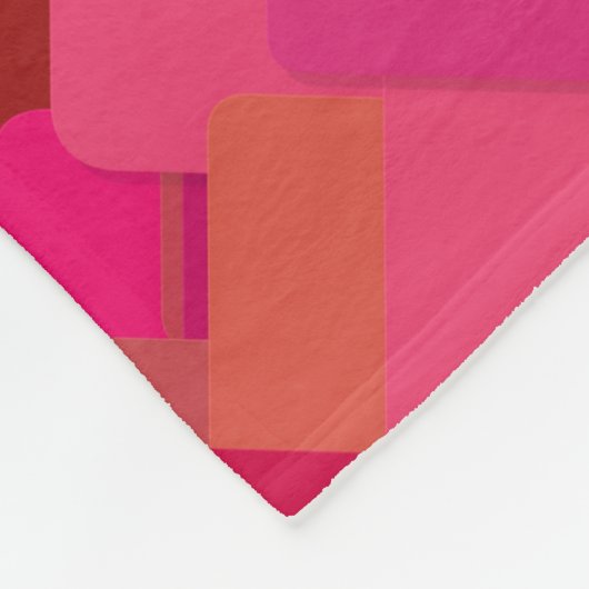 Decoratief Rood Fleece Deken (Hoek)