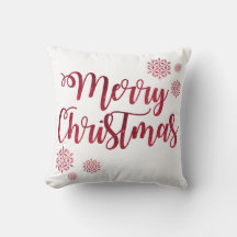 Decoratief rood glitter Snowflakes Merry kerst