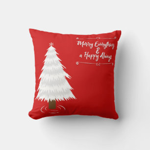 Decoratief rood glitter Snowflakes Merry kerst Kussen