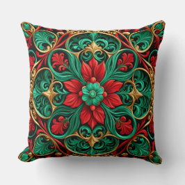 Decoratief rood groen kerst Sierkussen