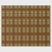 Decoratief rood groen kerstpapier cadeaupapier (Vlak)