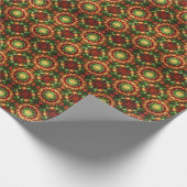 Decoratief rood groen kerstpapier cadeaupapier (Hoek)