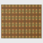 Decoratief rood groen kerstpapier cadeaupapier (Vlak)
