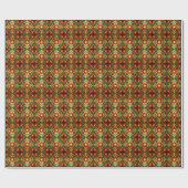 Decoratief rood groen kerstpapier cadeaupapier (Vlak)