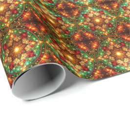 Decoratief rood groen kerstpapier cadeaupapier