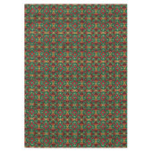 Decoratief rood groen vakantie tafelkleed (Voorkant)