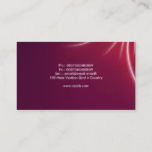 decoratief rood visitekaartje (Achterkant)