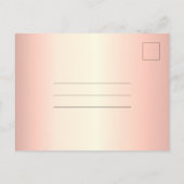 Decoratief Roos Gold Quinceanera sparen de datum Briefkaart (Achterkant)