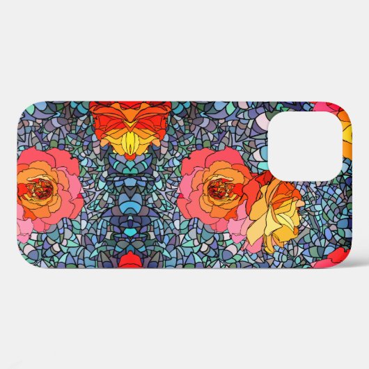 Decoratief Roos ontwerp  Case-Mate iPhone Case (Achterkant (horizontaal))
