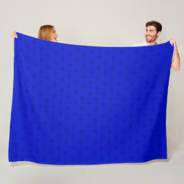 Decoratief Royal Blue Satin Pattern Fleece Deken