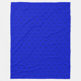Decoratief Royal Blue Satin Pattern Fleece Deken