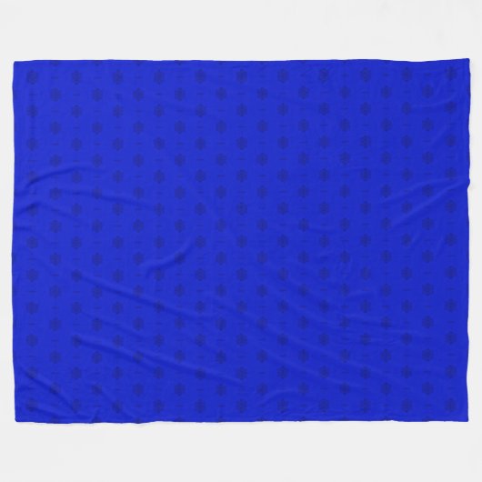 Decoratief Royal Blue Satin Pattern Fleece Deken (Voorkant (Horizontaal))