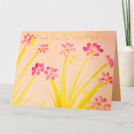 Decoratief roze en groen kaart