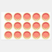 Decoratief roze Floral Labels (Vel)
