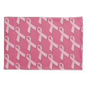 Decoratief roze lintpatroon kussensloop (Achterkant)