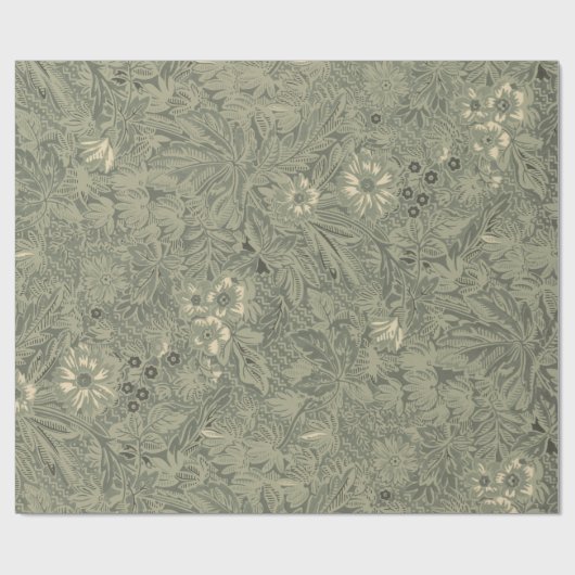  decoratief rustiek botanisch patroon cadeaupapier (Vlak)