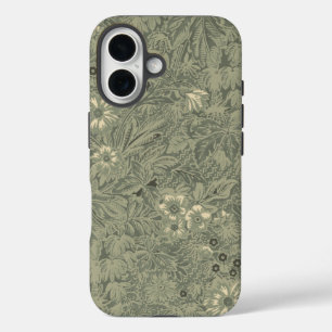decoratief rustiek botanisch patroon iPhone 16 hoesje