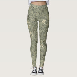 decoratief rustiek botanisch patroon leggings