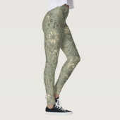  decoratief rustiek botanisch patroon leggings (Rechts)