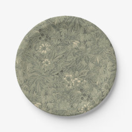 decoratief rustiek botanisch patroon papieren bordje