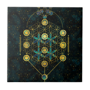 Decoratief Sacred Geometry-symbool Tegeltje