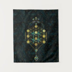 Decoratief Sacred Geometry-symbool Wandkleed