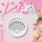 Decoratief Seashell Papieren Bordje (Feest)