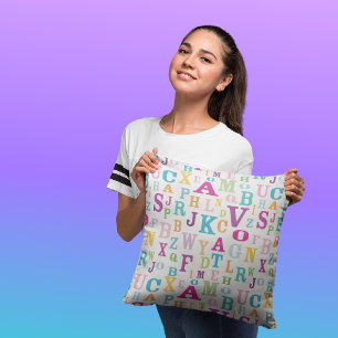 Decoratief Sierkussen voor alfabet en letters